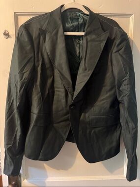 Dark Green Men's Blazer - Classic Single-Breasted Sport Coat
